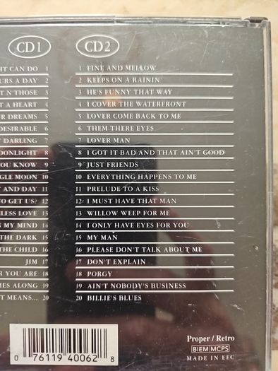 Billie Holiday 2CD Boxset - The Gold Collection