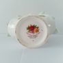 Vintage Old Country Roses Royal Albert Basket Flowers Pink Wine Yellow Rose Bone China Made England 1960s Image 7