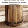 Round Dining Table, 100 cm Kitchen Table with Fence Wooden Base (Table Only) Image 3