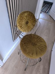 Vintage 1950s/60s Hollywood Regency Boudoir Vanity Chair