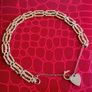 9ct gold gate-style link bracelet Image 2