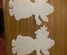 Hama Beads with two fairy shaped boards