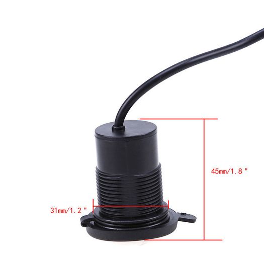 Motorcycle, Scooter, Car, Boat USB Charger with switch. Water and Dust proo