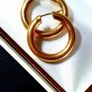 Vintage Chunky 9ct Gold Hoops Image 3