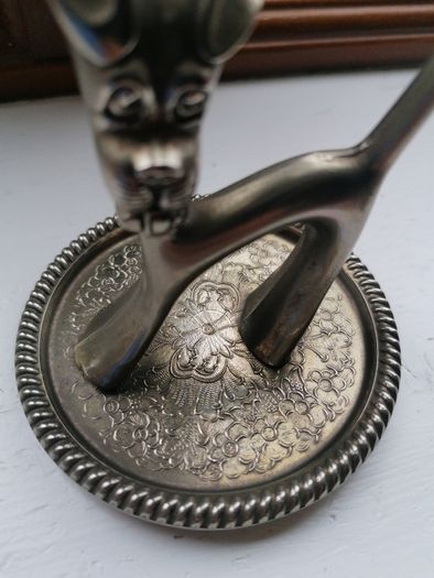 Vintage Sega Silver Plated Ring Holder