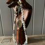 Noriko cultured pearl necklace with sterling silver and crystal beads new Image 8