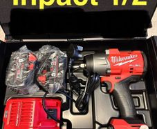 Milwaukee M18fhiw2f12-502x Fuel 18v 2 X 5.0ah Li-ion Redlithium Brushless Cordless Impact Wrench