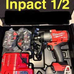 Milwaukee M18fhiw2f12-502x Fuel 18v 2 X 5.0ah Li-ion Redlithium Brushless Cordless Impact Wrench