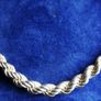 Vintage Sterling Silver 925 Rope Link Bracelet length 8" - 15,9g Image 3