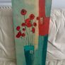Abstract Red Poppies Floral Canvas Wall Art Image 2