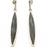 Vintage Smoky Quartz Sterling Silver Stud Earrings Image 2