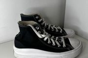 Converse high top platform trainers