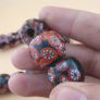 Venetian Style Floral Glass Bead Necklace Strands Antique Design Image 7