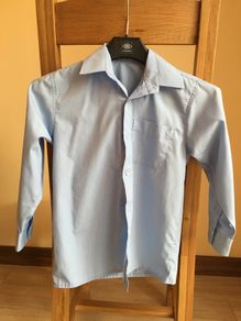 Boys School Blue Shirt, age 6 to 7 years