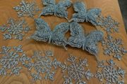 12 Silver Decorations