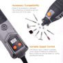 Rotary Tool 200W with LCD Display Screen, 10 Variable Speed 10000-40000Rpm, 61 Accessories and 4 Attachments Flexible Shaft Multi Tool Polishing Image 5