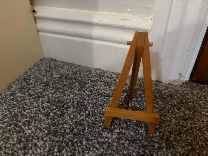 Tiny painting and stand
