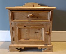 pine bedside cabinet 44cm w x 58 h