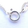 Vintage Blue Sparkle CZ Crystal in Sterling Silver 925 and Necklace length 16" - 6,03g Image 10