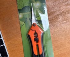 Pruning Scissor, Stainless Steel Trimming Scissors with Comfort Grip Locking Handle, Gardening Hand Pruner Pruning Shear Micro Tip Snips for Gardening