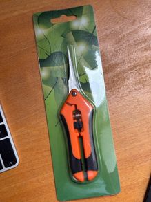 New Pruning Scissor, Stainless Steel Trimming Scissors with Comfort Grip Locking Handle, Gardening Hand Pruner Pruning Shear Micro Tip Snips for Gardening