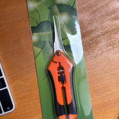 New Pruning Scissor, Stainless Steel Trimming Scissors with Comfort Grip Locking Handle, Gardening Hand Pruner Pruning Shear Micro Tip Snips for Gardening