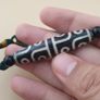 Antique Himalayan Tibetan 12 Eyes Agate Dzi Bead Amulet Pendant Necklace Image 6