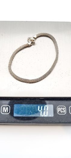 Rope Chain Sterling Silver Bracelet