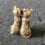 3 brass cats,. Solid brass. Image 4
