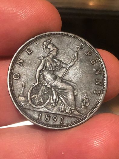 1891 One Penny Victoria