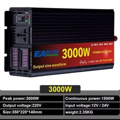 Pure Sine Wave Voltage Converter 12v to 220v Power Car Micro Inverter  New  Post extra 7 euro
