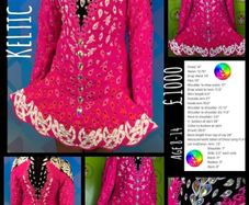 Beautiful Irish dancing dress keltic storm