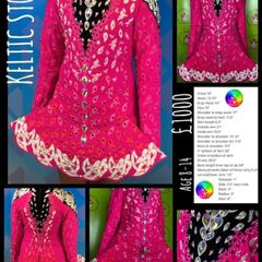 Beautiful Irish dancing dress keltic storm