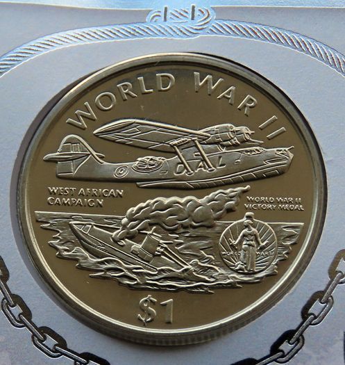 Submarines at War Royal navy first day coin stamp cover 1997 WWII Dollar