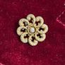 14kt gold pin wheel brooch Image 4