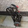 Fast Fold Flat 3 wheel Trolley - Compact size when folded Image 6