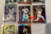 Job Lot of 8 Topps Chrome Baseball Cards - Shiny Refractors &amp; RCs