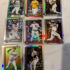 Job Lot of 8 Topps Chrome Baseball Cards - Shiny Refractors & RCs