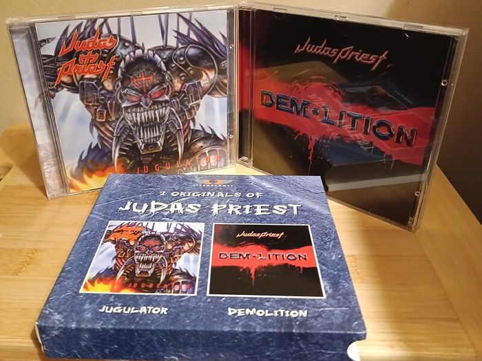 Judas Priest 2 original of Judas Priest Jugulator and Demolition CD Album's