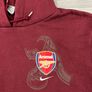 Vintage 00s Nike Arsenal London Hoodie Mens Medium Blackcurrant Burgundy Image 4