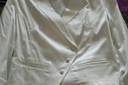 Ladies Cream tuxedo dress  jacket Size 10