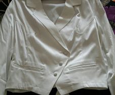 Ladies Cream tuxedo dress  jacket Size 10