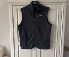 Patagonia Men's Black Zip-up Fleece Gilet size Large