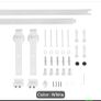 White Sliding Door Kit Image 2