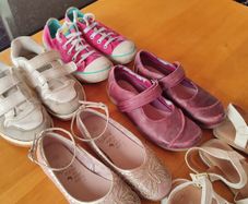 Kids Girls Shoes Bundle EU 32 UK 13 7 Years Converse, Clarks, Next, Primark