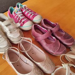 Kids Girls Shoes Bundle EU 32 UK 13 7 Years Converse, Clarks, Next, Primark