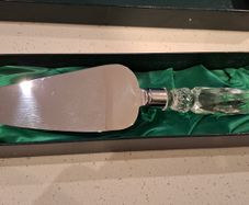 Vintage Galway Crystal cake server