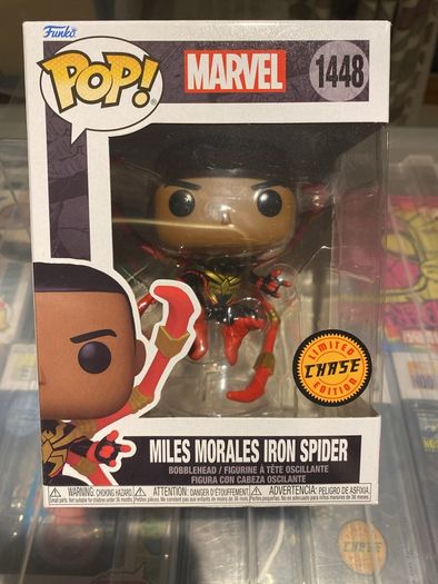 funko pop marvel miles morales iron spider chase