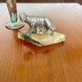 Antique Grand Tour Silvered Model Of The Capitoline Wolf ca 1910 Image 5
