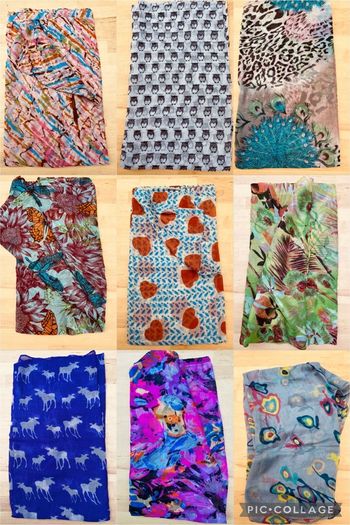 7000 Ladies Scarves - Full Size 150cm X 80cm - 120 Designs - Clearance!